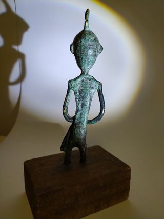 Escultura bronce arte africano