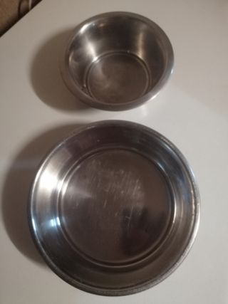 2 Ciotole acciaio inox cani/gatti