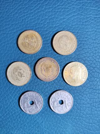 7 Monedas Españolas Franquistas