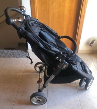 Cochecito City Mini Baby Jogger+Capazo color gris