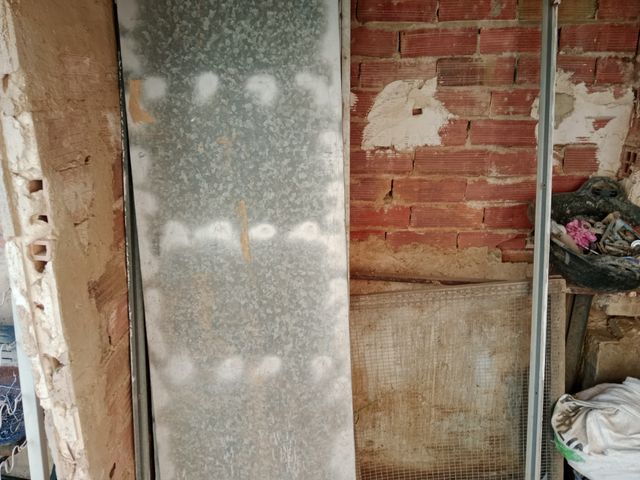 2 Puertas de dos ojas de chapa inoxidable