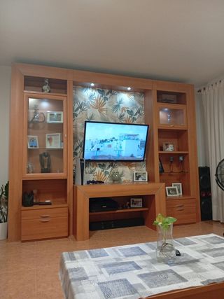 Mueble salón madera - 2 cajones