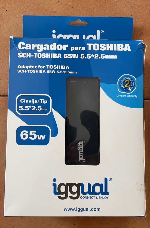 Cargador Toshiba 65W 5.5x2.5mm