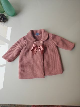 Abrigo bebé 3 meses rosa