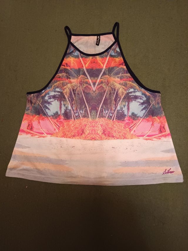 Top tirantes playa M - Silver