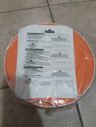 3 Cojines  para banqueta Conforama Naranja a estre