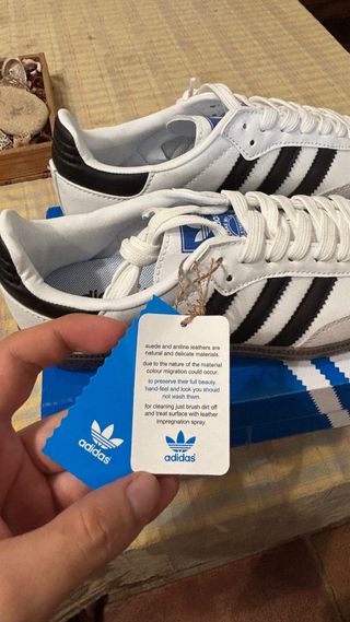 Adidas Samba - Zapatillas Blancas y Negras, Talla 