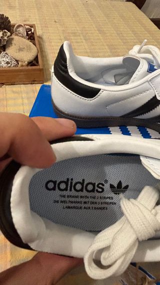 Adidas Samba - Zapatillas Blancas y Negras, Talla 