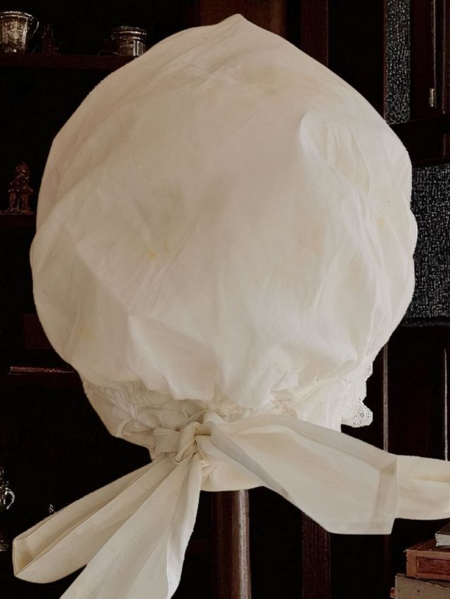 Gorro de  dormir o doncella  antiguo algodon