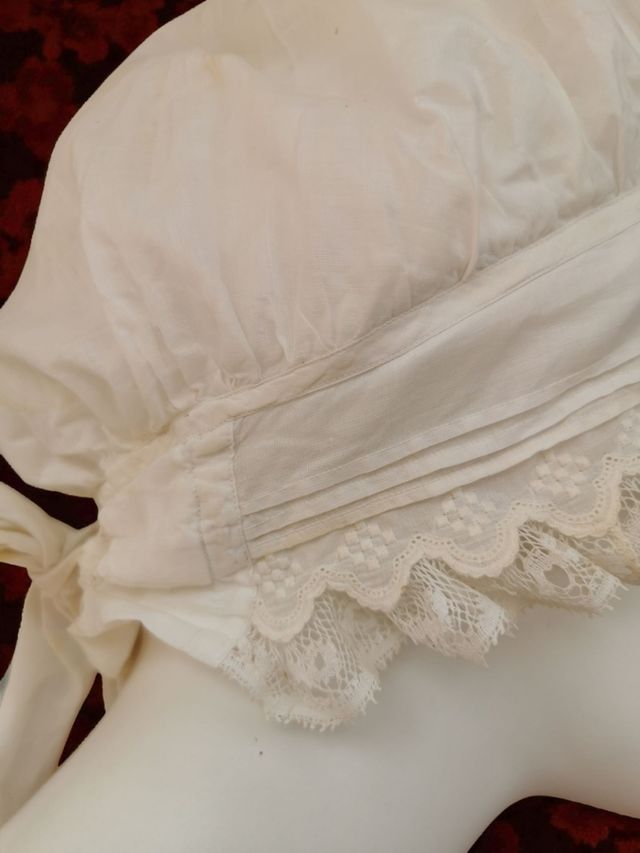 Gorro de  dormir o doncella  antiguo algodon