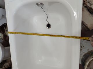 Bañera metal 100x70 blanca