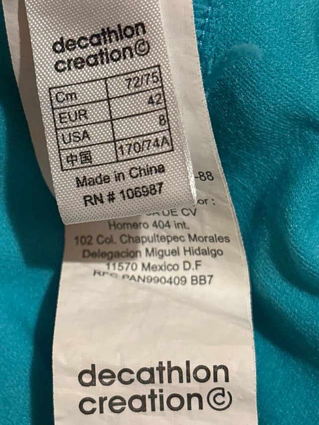 Costume intero Tribord turchese