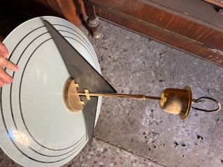 Lámpara vintage dorada