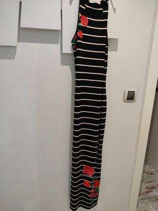 Vestido Desigual rayas flores