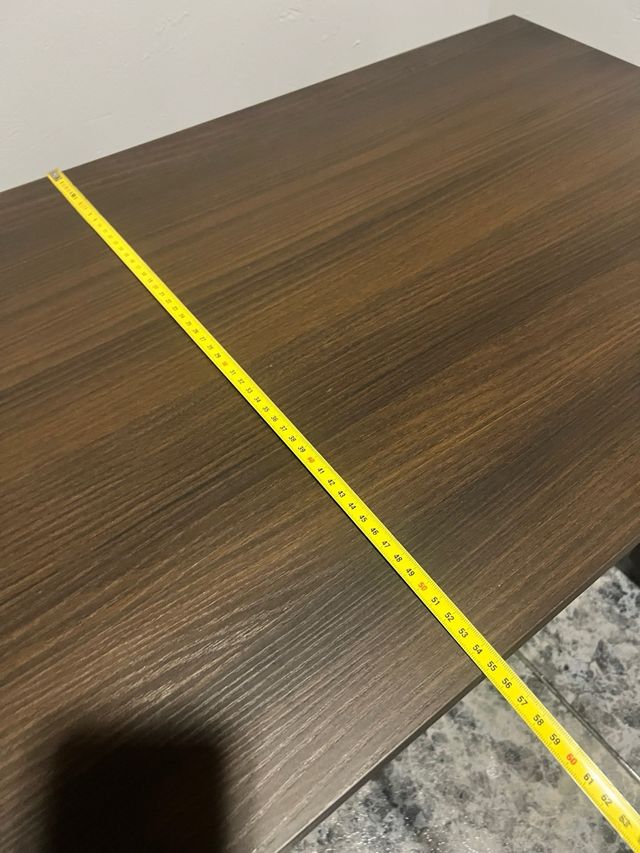 Mesa plegable de madera marrón