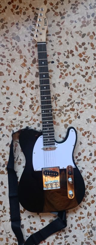 Guitarra eléctrica Telecaster negra