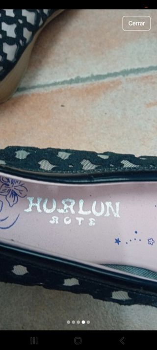 Zapatillas Hurlun negras nº 37