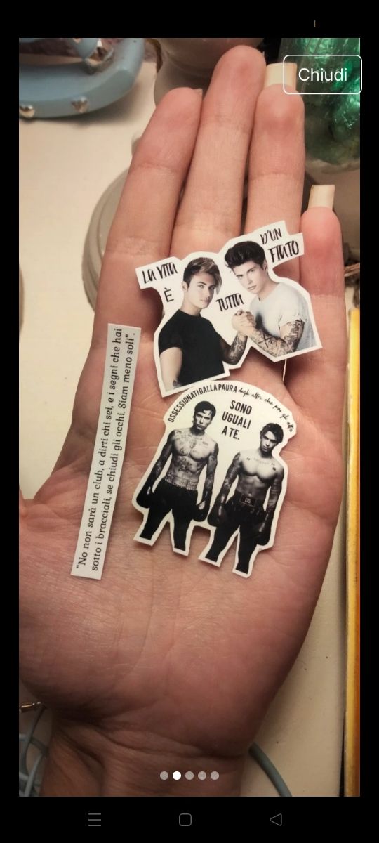 10 Stickers Benji e Fede (3-4cm)