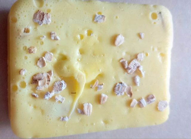 Jabón artesanal avena, hecho a mano de glicerina