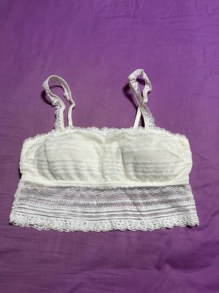 Top encaje blanco