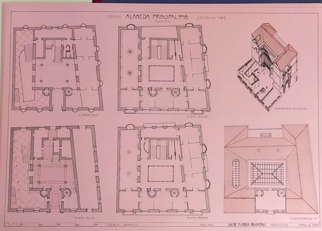 láminas y estudio del Edif. 18 Alameda Málaga