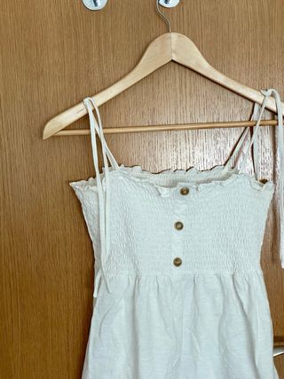 Vestido blanco tirantes - boho