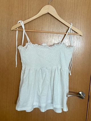 Vestido blanco tirantes - boho