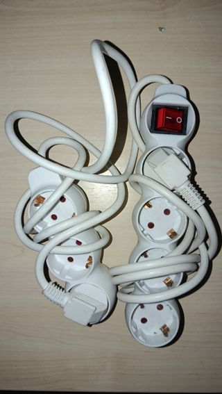 Regletas enchufes 2 ud