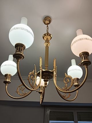 Lampara techo vintage 5 luces