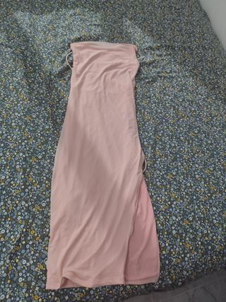 Vestido midi rosa