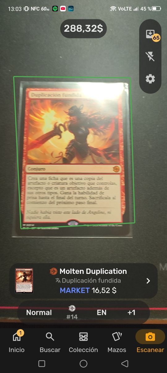 Carta Magic: Duplicación Fundida