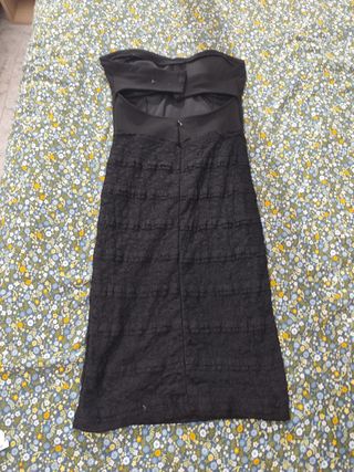 Vestido negro encaje
