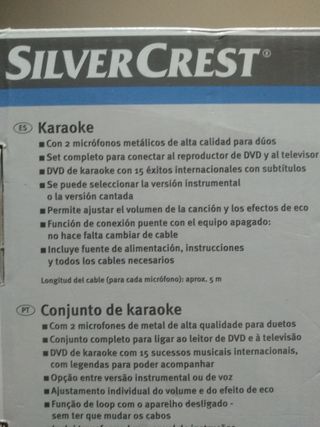 Karaoke SilverCrest perfecto.