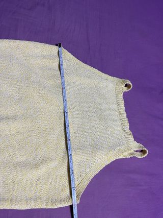 Top Amarilla tejido