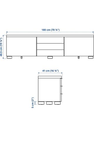 Mueble TV gris - madera URGE
