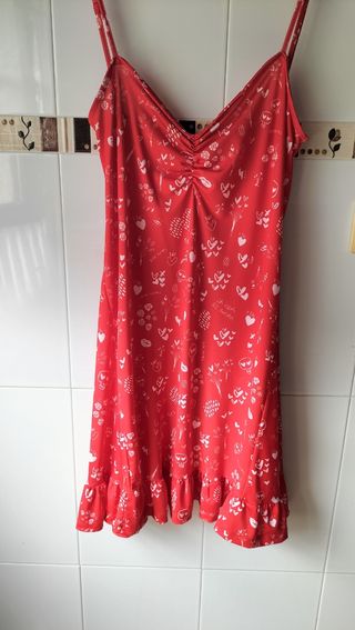 Vestido rojo retro talla M/L