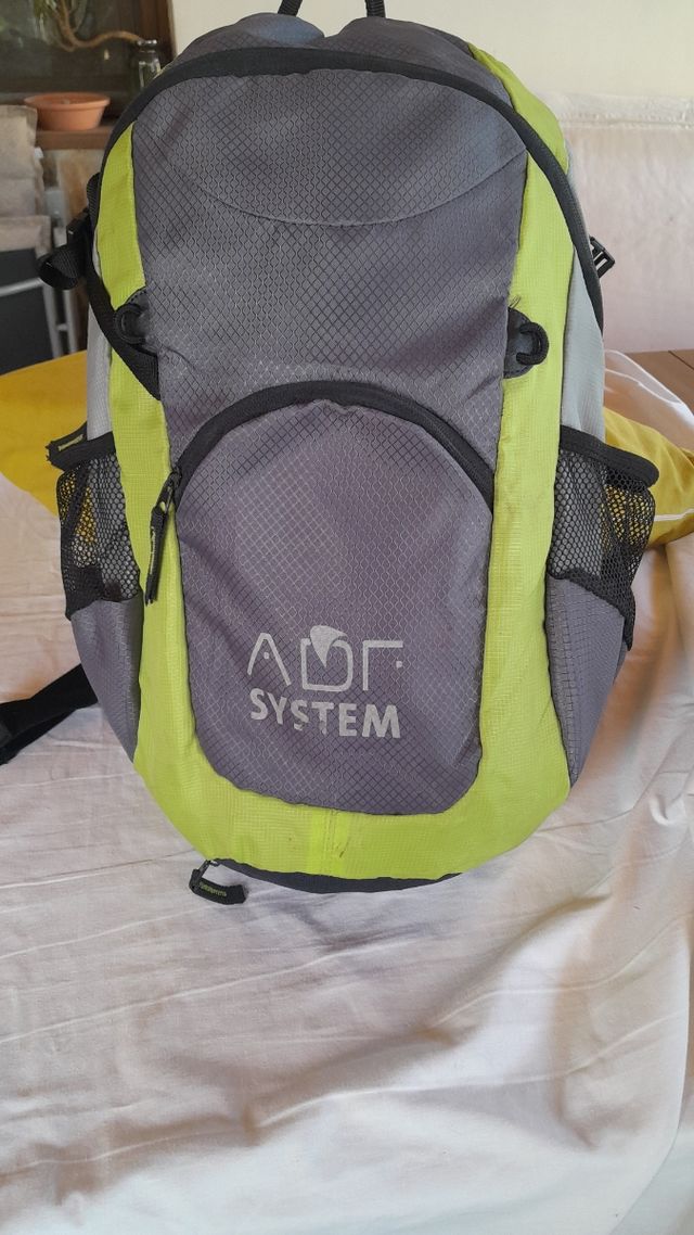 Mochila ADF SYSTEM gris-verde