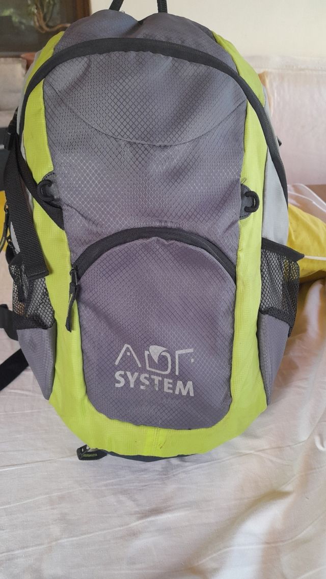 Mochila ADF SYSTEM gris-verde