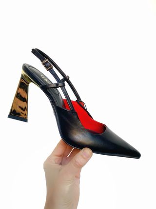 Zapatos de tacón Zara – Slingback negros con tacón