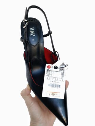 Zapatos de tacón Zara – Slingback negros con tacón