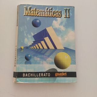 Libro de Matemáticas II para Bachillerato.
