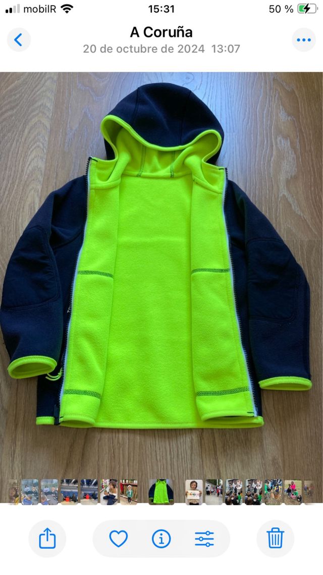 Forro polar reversible niño/a Tribord -Azul Marino