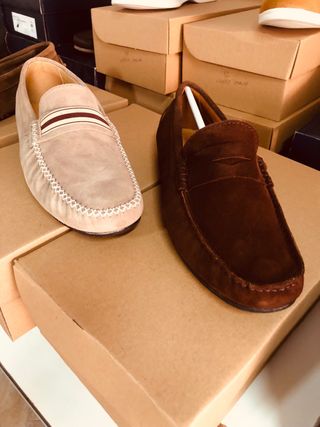 Zapatos de ante para caballero