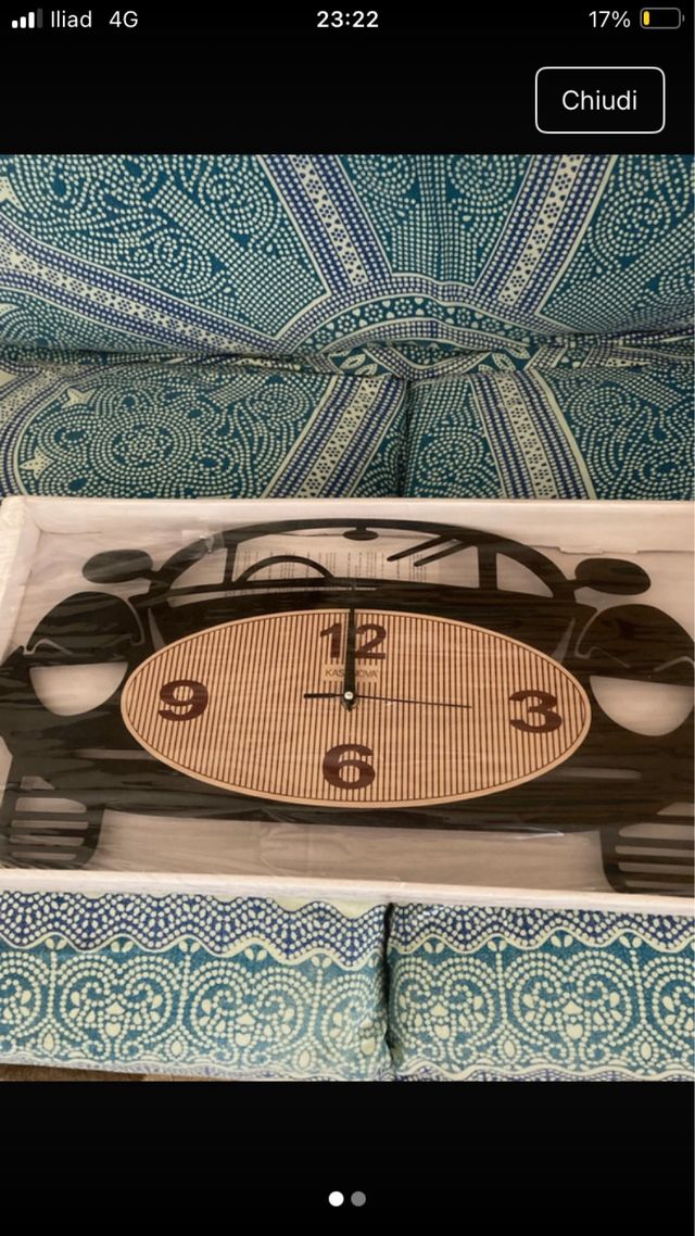 Orologio a parete auto vintage