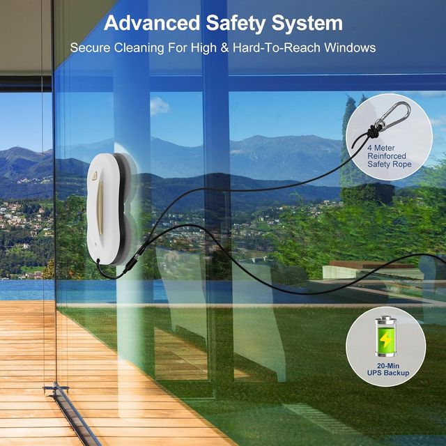 Robot limpia cristales ventana Doble pulverización