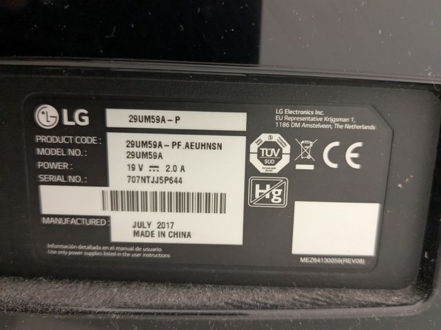 Monitor LG 29UM59A-P ultrawide