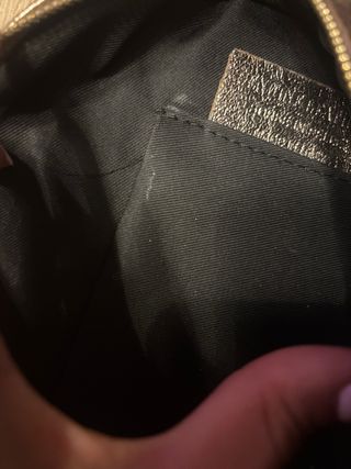 Riñonera marrón dorada