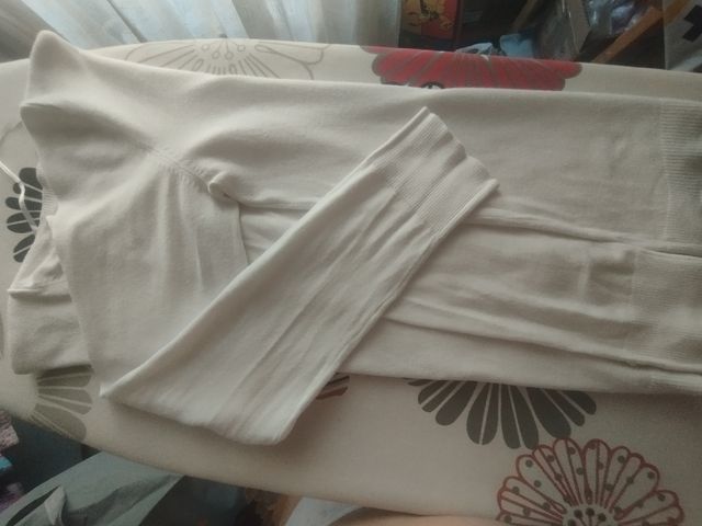 Jersey Bershka blanco mujer - M