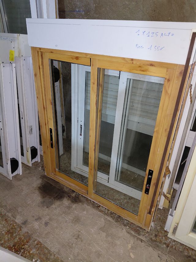 Ventana aluminio 1x125cm