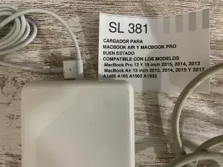 Cargador MagSafe 85W MacBook Air/Pro SL381